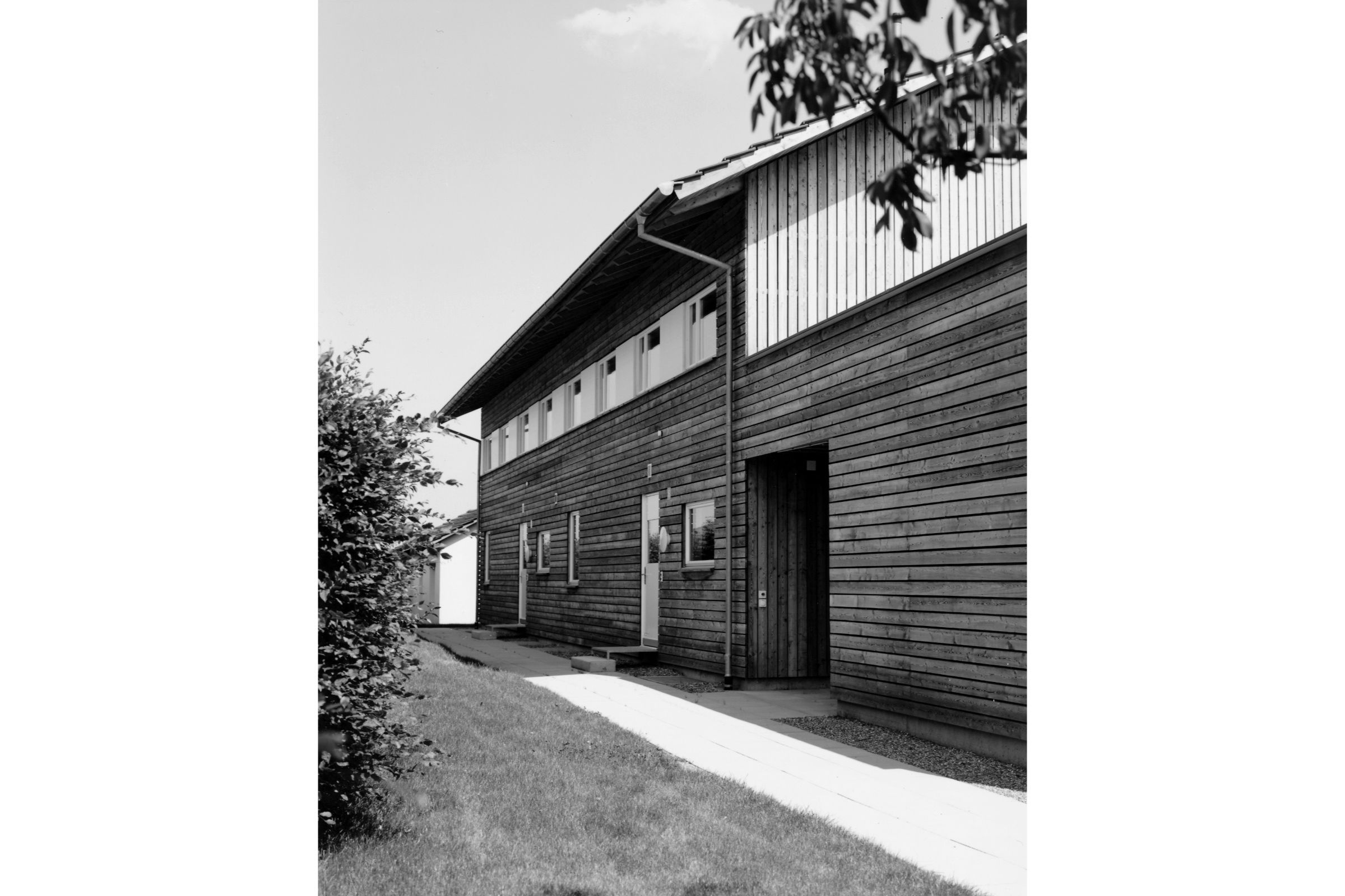 Projektfotografie Neubau Zweifamilienhaus in Holzbauweise in Erlen/TG