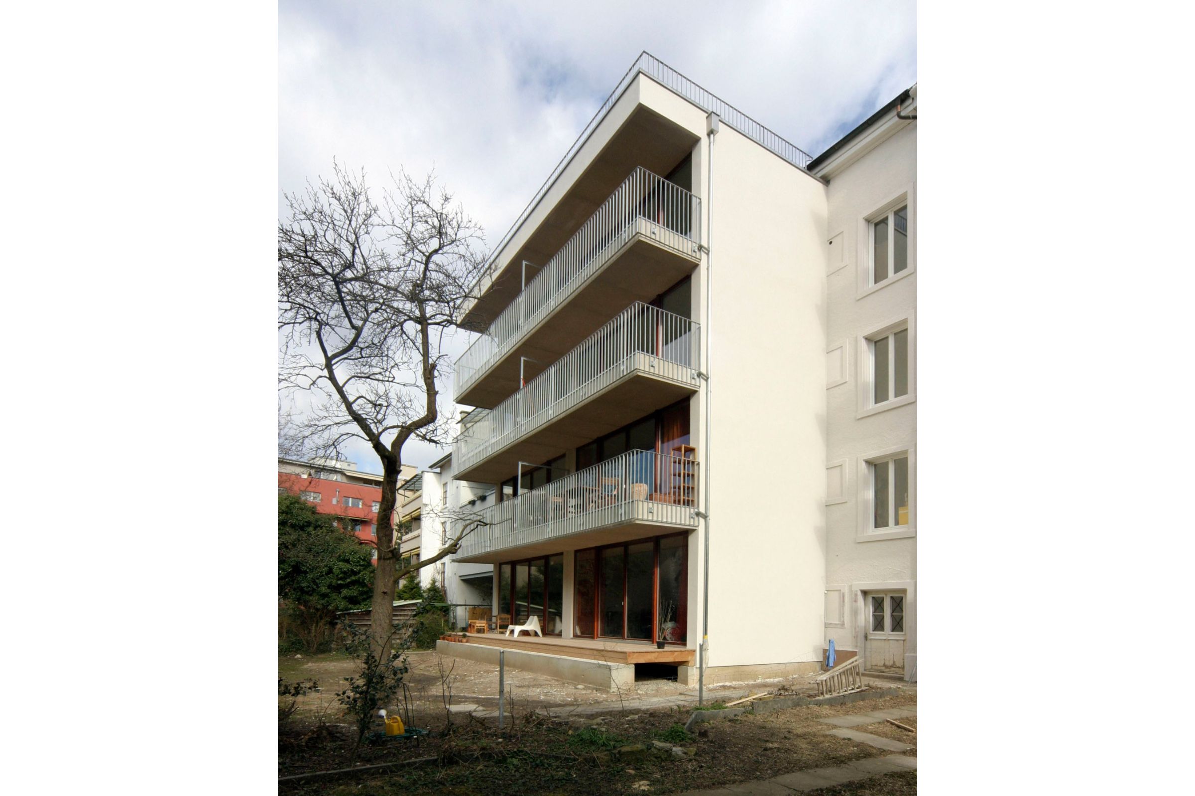Projektfotografie Wohnraumerweiterung Sierenzerstrasse in Basel
