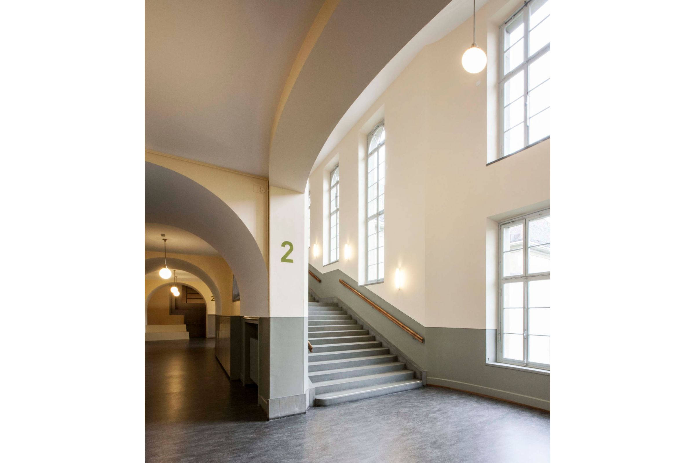 Projektfotografie Innensanierung Berufsfachschule in Basel