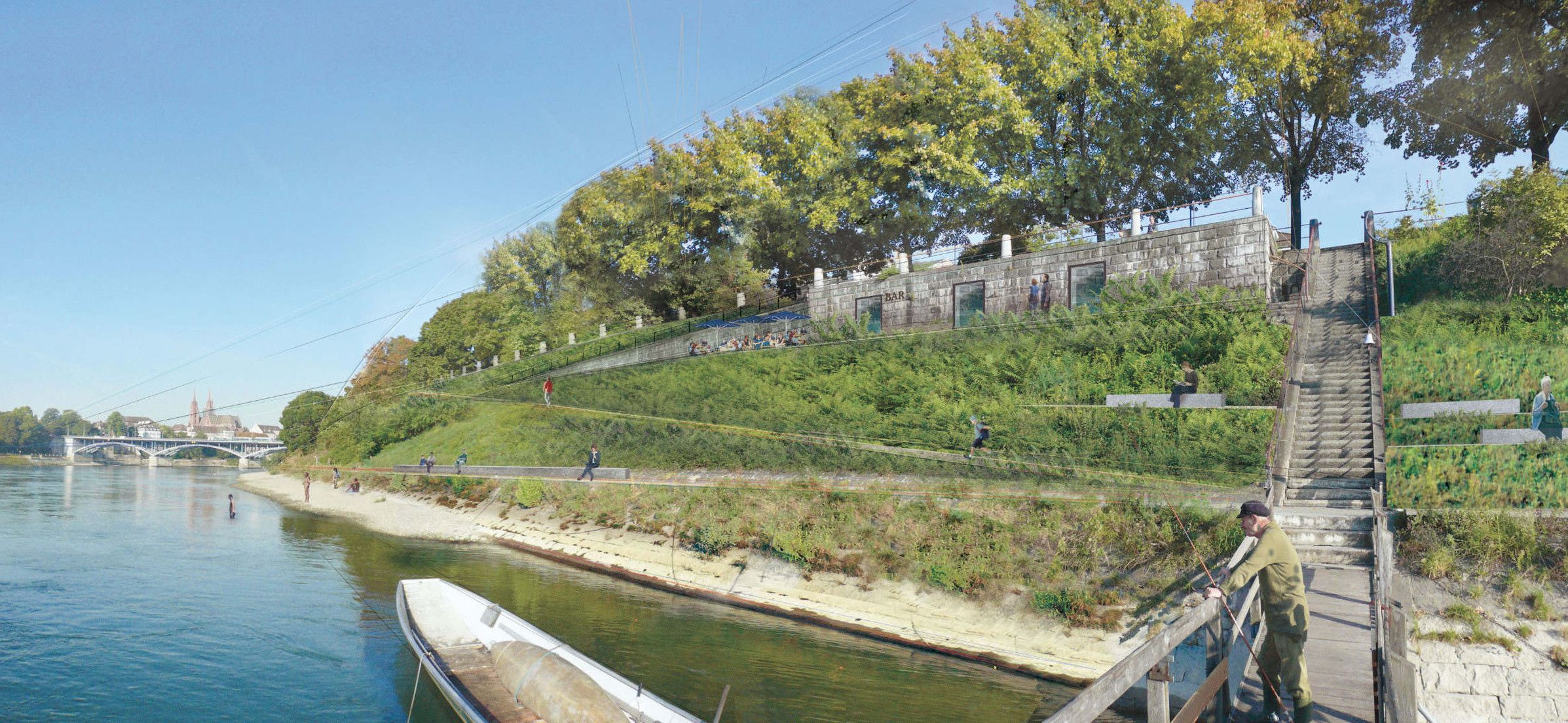 Projektbild Rheinpromenade Kleinbasel