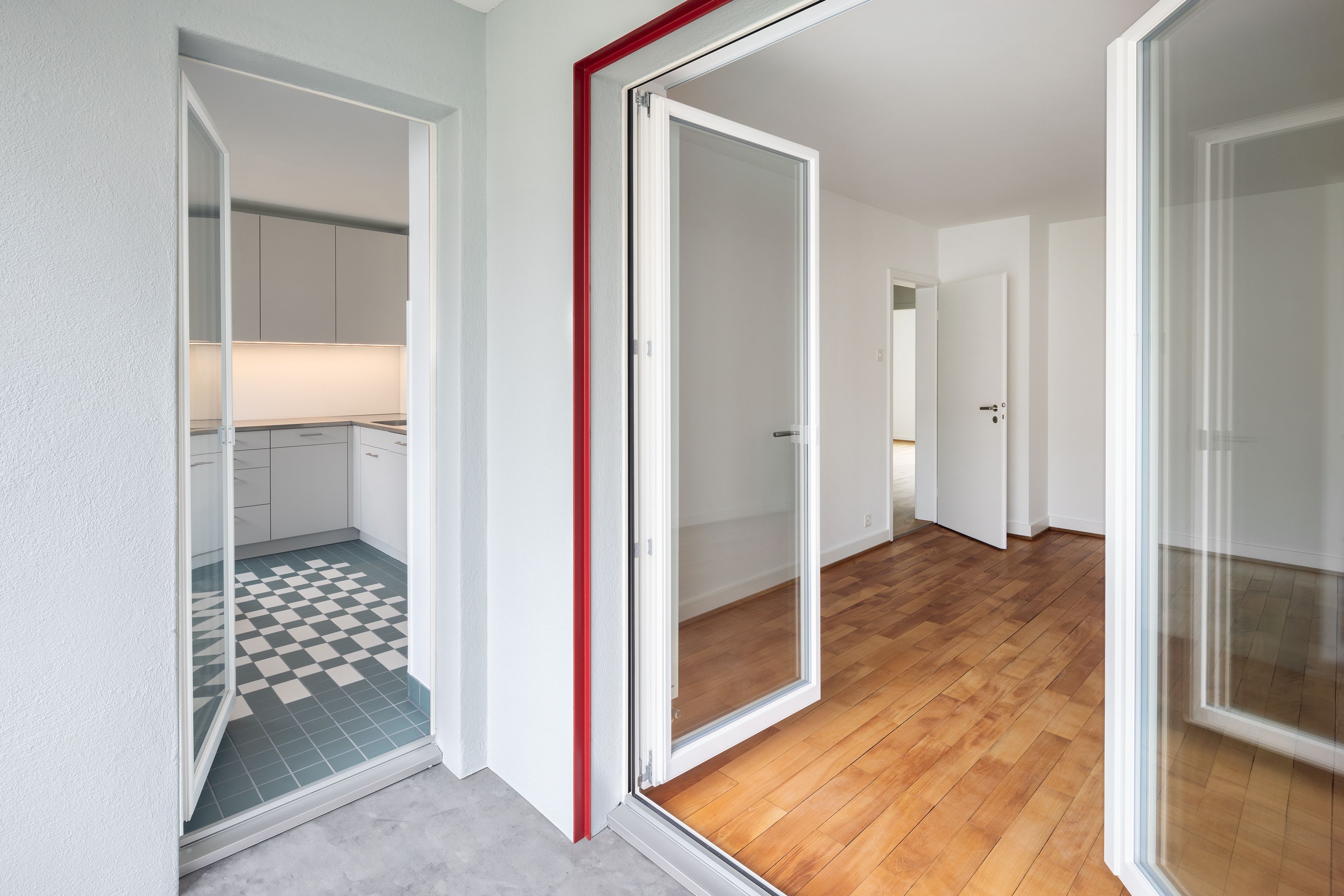 Projektfotografie Sanierung mit Wohnschutzauflagen und Dachausbau _ Basel Breite