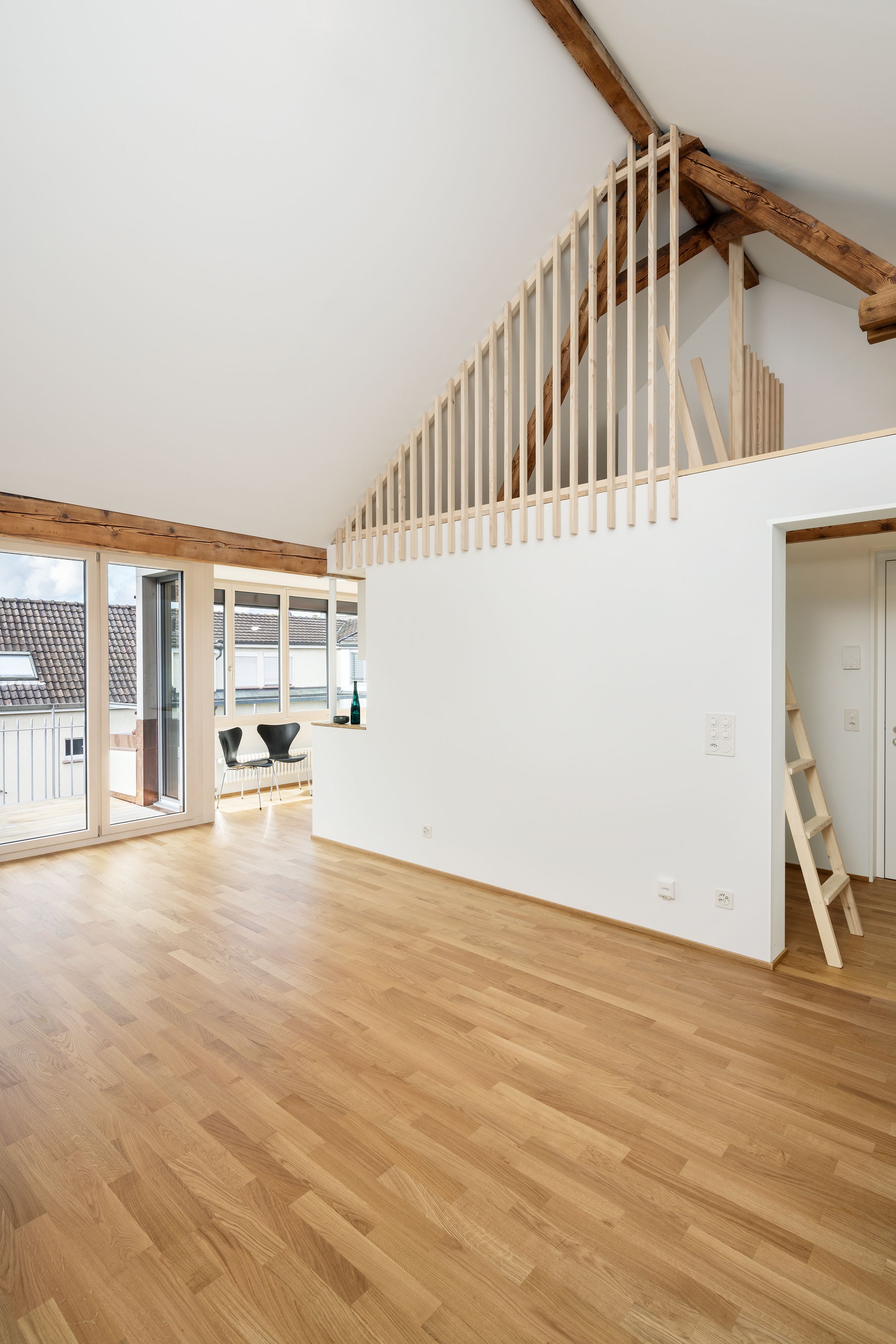 Projektfotografie Sanierung mit Wohnschutzauflagen und Dachausbau _ Basel Breite