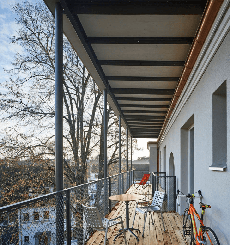 Projektbild Mehrfamilienhaus mit Läden an der Holeestrasse in Basel