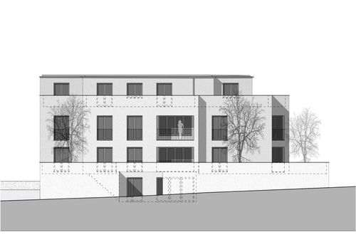 Projektbild Neubau Mehrfamilienhaus Inzlingerstrasse Riehen
